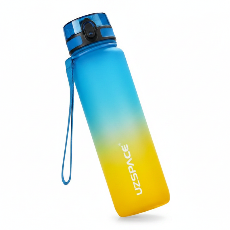 Garrafa GRADIENTE UZSPACE® — Azul e Amarelo
