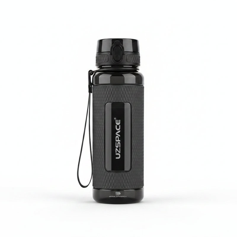 Garrafa Esporte Crystal Colors UZSPACE® — Preta