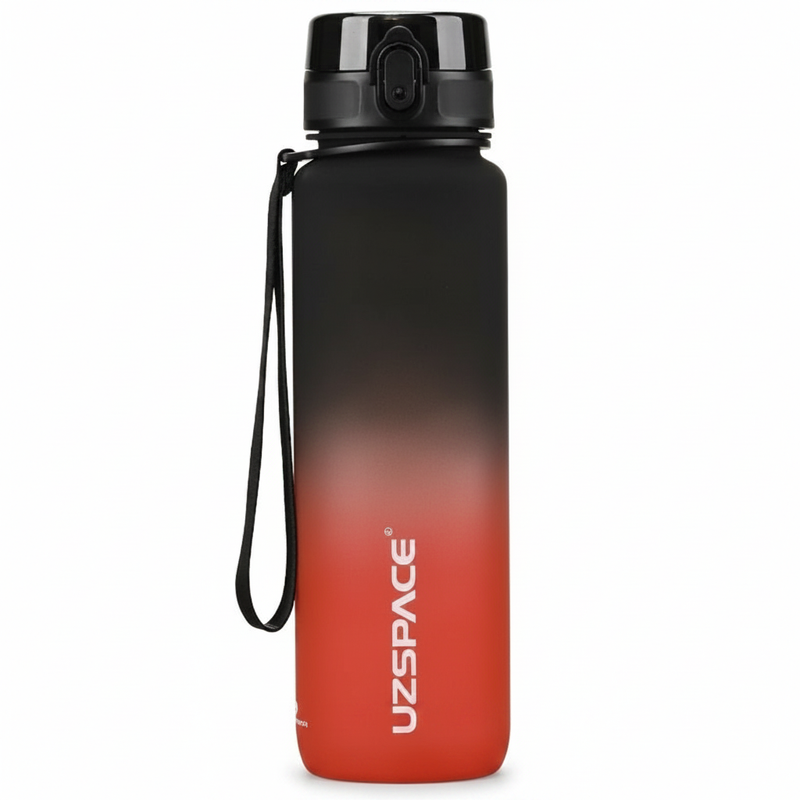 Garrafa GRADIENTE CLASSIC UZSPACE® — Preto e Vermelho