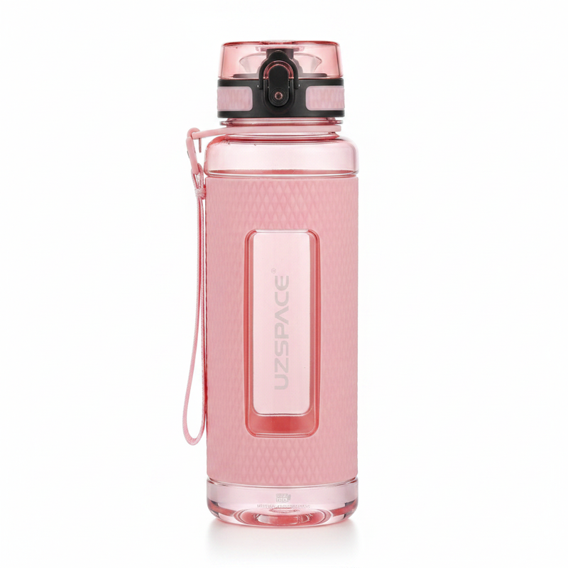 Garrafa Esporte Crystal Colors UZSPACE® — Rosa brilhante